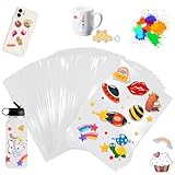 LISAPRO Papel Calcomanía de Vinilo Imprimible para Impresora de Inyección de Tinta, 50 Hojas Autoadhesivas Papel...