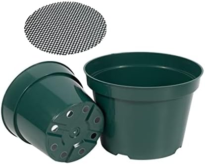 DAPERCI inches Nursery Pot Plant Grow Sturdy Flower pots in Bulk Price 20P Green