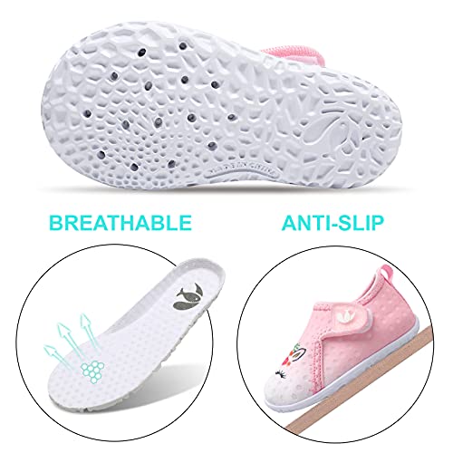 Image of FEETCITY Baby Boys Girls Water Shoes Beach Quick Dry Swim Barefoot Aqua Socks Athletic Pool Shoes 12-18 Months Infant
