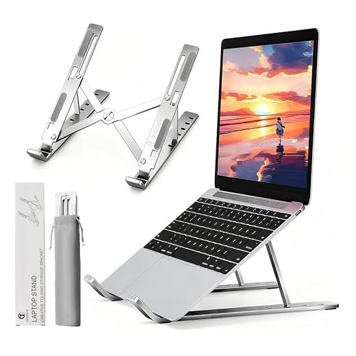 Soporte plegable de aluminio con ventilación