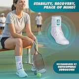 Med Spec ASO Ankle Stabilizer (Small, White) – Ankle Brace for Sprained Ankle and Peroneal Tendonitis, Orthopedic Ankle Support for Men, Women, Adults, Teens and Kids, Sports Injury Recovery, 264002 - Image 6