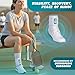Med Spec ASO Ankle Stabilizer (Medium, White) – Ankle Brace for Sprained Ankle and Peroneal Tendonitis, Orthopedic Ankle Support for Men, Women, Adults, Teens and Kids, Sports Injury Recovery, 264004