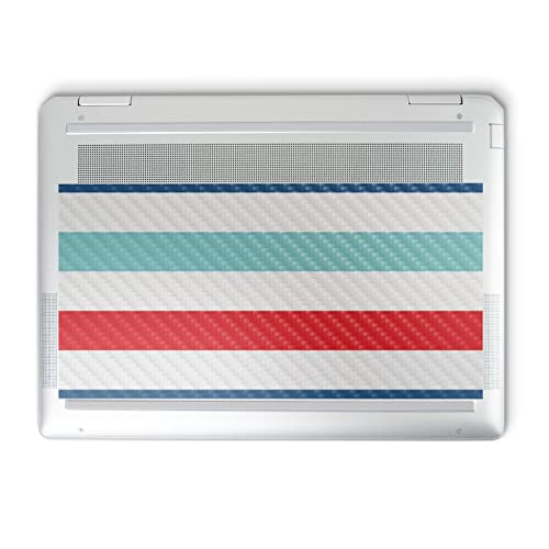Image of MightySkins Carbon Fiber Skin Compatible with HP Spectre x360 14 inch (2022) Full Wrap Kit - Sailor Stripes | Protective Durable Textured Carbon Fiber Finish | Easy to Apply | Made in The USA