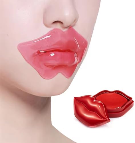 Kit 20 Máscaras Labiais Hidrogel com Colágeno Boca Hidratação e C...