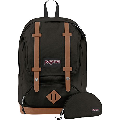 Mochila Baughman Jansport, Unissex, Black Canvas, Tamanho único