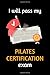 I will pass my Pilates Certification exam: Lined Notebook