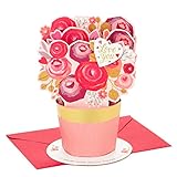 Hallmark Paper Wonder Pop Up Valentines Day Card, Displayable Bouquet (Love You)