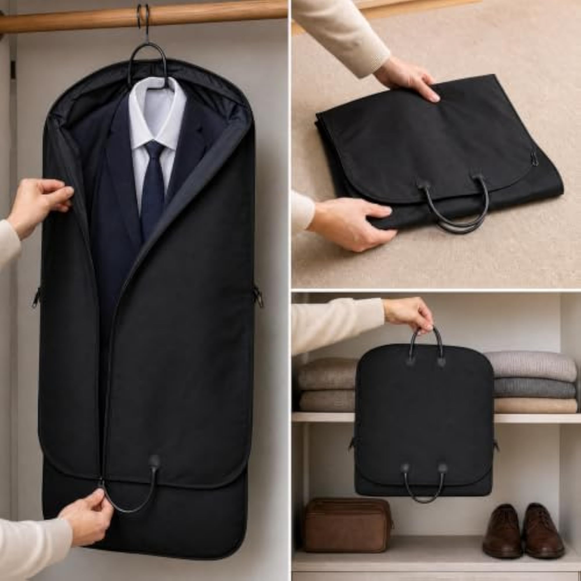 Waterproof Oxford Cloth Garment Bag for Coats & Suits