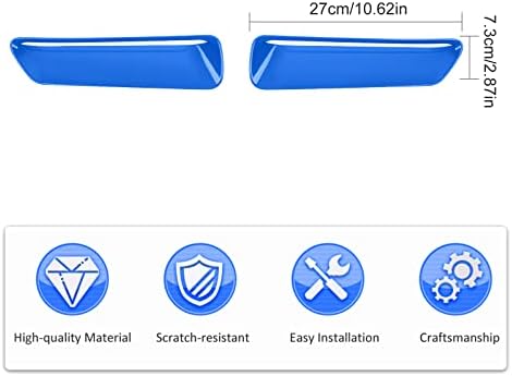 RT-TCZ for Dodge Challenger Trim Cover Hood Vents Outlets Vents Cover Trim Interior Decoration Accessories for Dodge Challenger 2015-2021 UP Blue