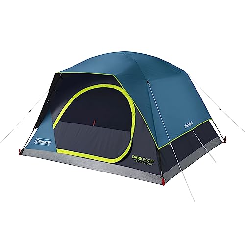 Coleman Skydome Camping Tent, 4/6/10 Person Tent for Camping, Festivals, Backyard, Sleepovers, Withstands 56 km/h Winds