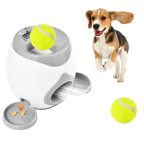 Hbbgdiy Lanzador automático de Bolas para Perros Dispensador de golosinas para Perros no eléctrico con Resorte Juguete Interactivo de enriquecimiento para para Mascotas pequeñas y Medianas Que en
