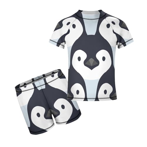 Cute PenguinChildren's Swimsuits Boys Two Piece Suit10-12Y（150cm）