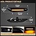 Smoked Lens Sequential Amber LED Side Marker Turn Signal Light for BMW E60 E90 E92 E93 E82 E46 E83 E91 128i 135i 328i 335i E61 E88 E91 Front Fender Dynamic Indicator