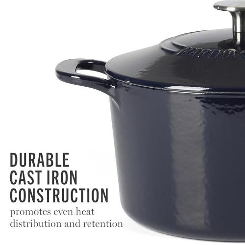Martha-Stewart-Gatwick-4-Quart-Enamel-Cast-Iron-Dutch-Oven-Navy-Blue Martha Stewart Gatwick 4 Quart Enamel Cast Iron Dutch Oven Navy Blue
