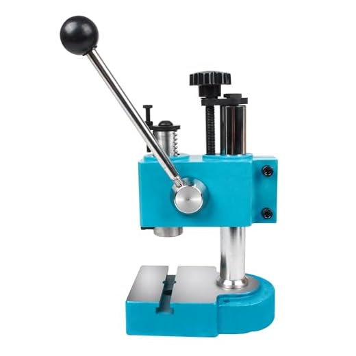 RATTMMOTOR Arbor Press J03-0.2A Spring-Loaded Precision Manual Shaft Press, Benchtop Hand Hole Puncher Machine for Metal and Non-Metal Punching, Bending, Stretching, Forming (2KN/0.2T Capacity)