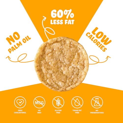 Image of BRB Popped Potato Chips | Pasta Cheese Flavour | Not Fried, Not Baked | 60% Less Oil, Lower Calorie, Healthy Snack | 5 x (48g /51g) Combo Pack (weight may vary) (Pack of 2)