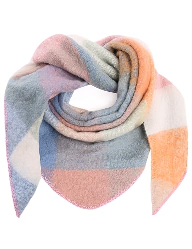 Voqeen Echarpe Femme Hiver Long Foulard Écossais Châles Epaisse Et Chaude Couverture Écharpe Couverture Douce Pour Femme