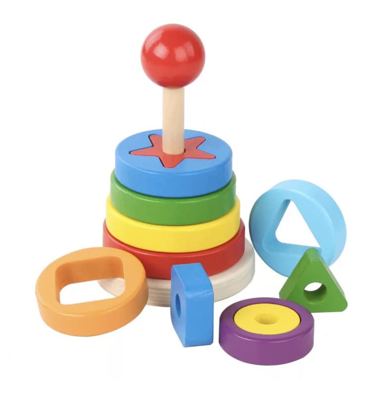 TOYARTSY Different Shapes Recognization Stacking Toys for Toddlers Montessori Play Set for Girls&Boy| Multicolor Stacking Toys, 10 Pcs (B0BNMXNM8Z) Amazon Price History, Amazon Price Tracker