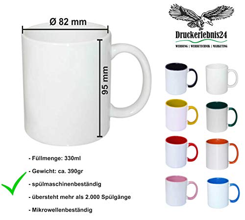 Druckerlebnis24 Mok - Tyrannosaurus Dino Cartoon bril - koffiemok 330 ml - één maat van keramiek - thee - Image 5