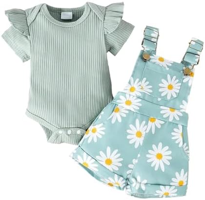 BRICUTESK Baby Girl Clothes toddler fall outfit Ruffles long slee...