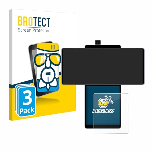BROTECT Protector Pantalla Cristal para LG Wing (Pantalla trasera) Protector Vidrio (3 Unidades) - [Dureza 9H, Anti-Arañazos]