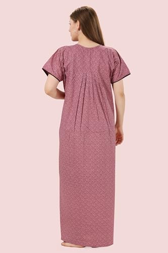 Image of Soulemo Women's Pure Cotton Floor Length Nighty 1690