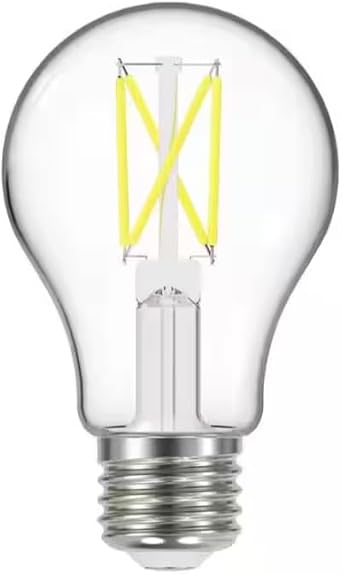 EcoSmart 60-Watt Equivalent A19 Dimmable Clear Filament Vintage Style LED Light Bulb, Daylight (8-Pack)
