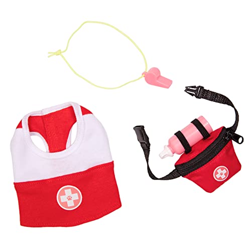 Our Generation 18" Doll Best Friend Pup Outfit - Story Starter ~ Lovable Lifeguard ~ Includes 1 Pup Top, 1 Puppy Fanny Pack, 1 Water Bottle and 1 Whistle
