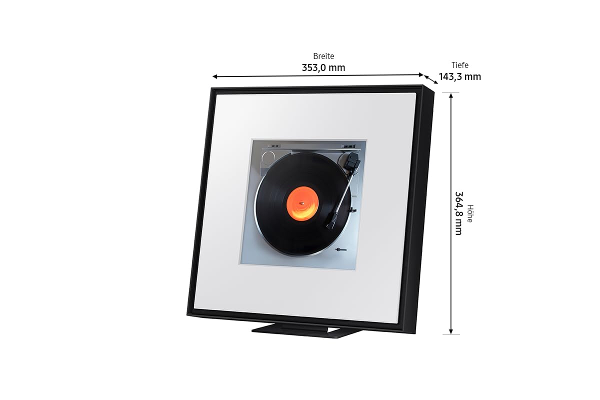 Samsung Music Frame HW-LS60D Barra de Sonido para TV, diseño de Marco de Fotos, Altavoz Bluetooth con Gran Punto Dulce, transmisión inalámbrica [2024] [versión Alemana]