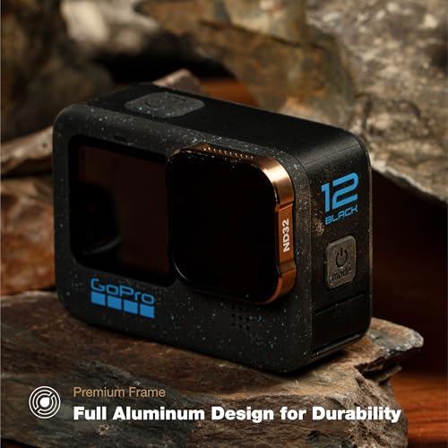 PolarPro - Shutter Collection - Filter für GoPro Hero 9, 10, 11 & 12-3er-Pack Filter Kit - ND8, ND16, ND32 - Neutraldichtefilter - Ideal für die Mittagszeit oder helle Umgebungen