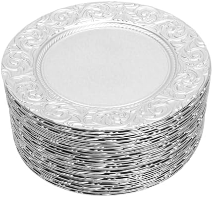 Blue Chargers For Dinner Plates - View #12