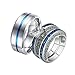 ANAZOZ 2 Stück Eheringe Paarpreis Edelstahl Vergoldet 8mm Gebürstet Solitär Diamantring Blau Herren Ringe Partnerringe Bandringe Herren Ring Silber Blau Frau:52 (16.6) & Mann:67 (21.3)
