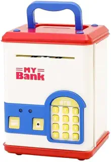 スリーコインズ 電子貯金箱 レッド スリコ 知育玩具