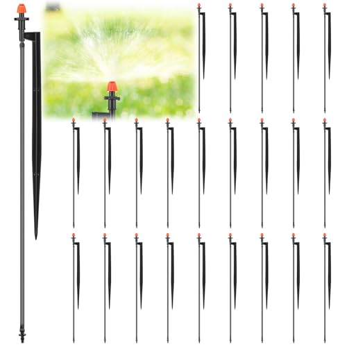 Geelin 25 Pcs 180 Degree Drip Irrigation Sprinklers
