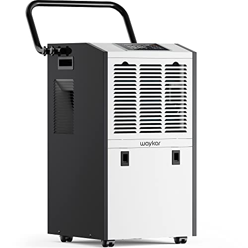 Waykar 155 Pints Commercial Dehumidifier with Drain Hose