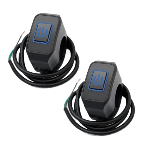 Commande marche/arrêt avec lampe d'affichage LED bleue pour éviter les pannes