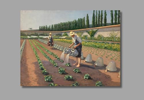 Affiches imprimées Caillebotte Les jardiniers pour décoration murale de maison