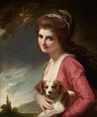 Portrait dart George Romney Dame comme nature affiche toile pour decorer un mur vide