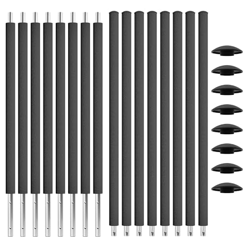 Kinetic Sports Trampolin Netzstangen Komplett-Set 8 Stück Ø 25 mm –...