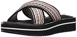 STEVEN by Steve Madden Women's Katie Platform Sandal, Black/Multi, 10 M US