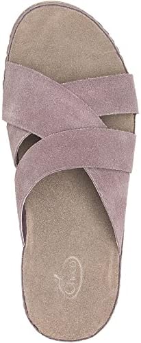 Chaco Women's Wayfarer Slide Sandal, Suede Sparrow, 9 | Image 1
