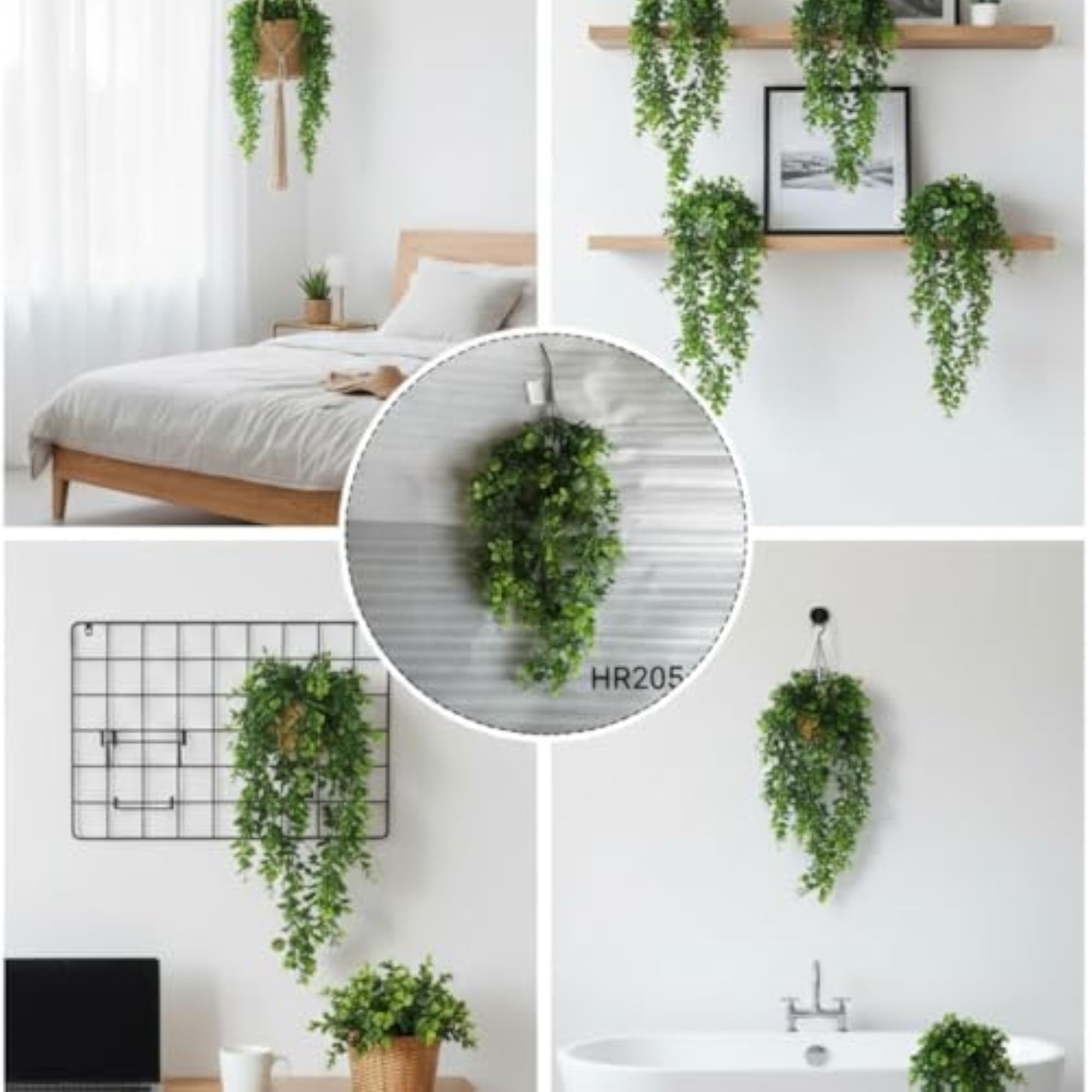 Artificial Hanging Vines Greenery Leaves Decorative Faux Trailing Vine