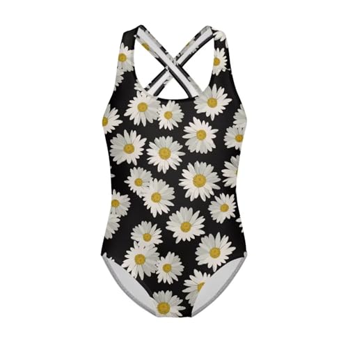 Image of JEOCODY Swimsuit for Girls One Piece Bathing Suit for Teens Crossback Hawaiian Beach Swimwear