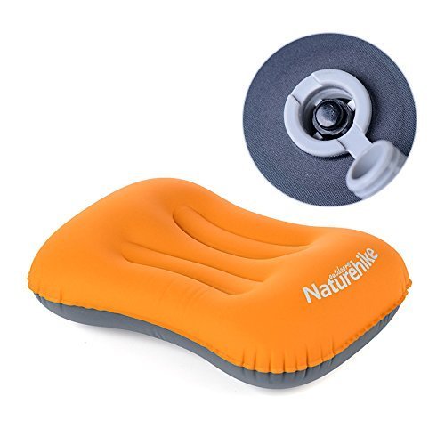 Naturehike Portable Inflatable Pillow Travel One-piece Valve Aeros Pillow Neck Protective Pillow (orange)