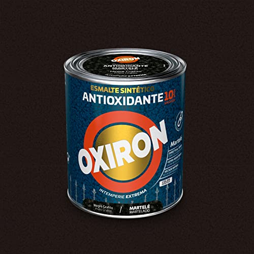 OXIRON Esmalte Antioxidante Martelé Negro Garfito 750 ml