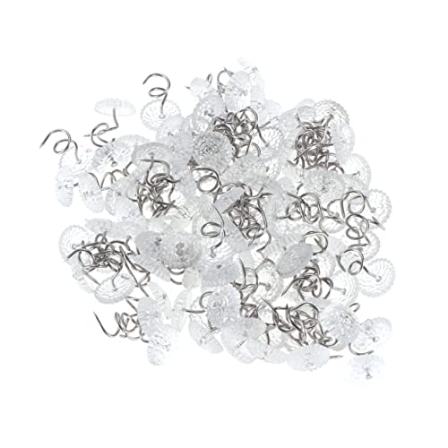 IWOWHERO 150Pcs Pins Spiral Push Pins for Securing Slipcovers Upholstery Prevents Movement for Tidy Beds for Bed Skirts Doilies Easy Installation