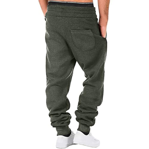 Cargo Joggers Men Drawstring Outdoor Running Sweatpants for Men Casual Elastic Waist Athletic Sports Track Pants4