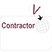 Brady 95638, Timespot Contractor Badge, 2 Packs of 500 pcs