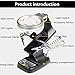 Screen Magnifier Maintenance Magnifier Tool 8X Desktop Multifunction Magnifying Glass Watch Cell Phone Electronic Welding Amplifier Magnifier with LED Light Double The Comfort