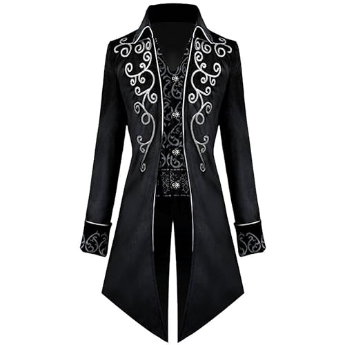 Abrigo Gótico Steampunk para Hombre | Chaqueta Larga Medieval 2